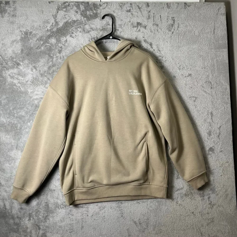Lululemon Heavyweight Fleece Oversized Hoodie Sheer Oak Medium Athleisure‎